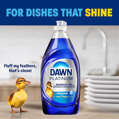 Platinum Dish Soap Fresh Rain Scent Liquid Dishwashing Detergent (30 Fl Oz (Pack of 1))