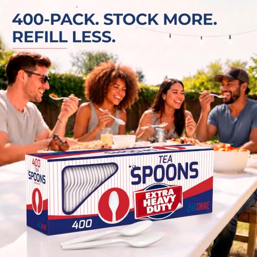 Extra Heavy Duty Plastic Teaspoons