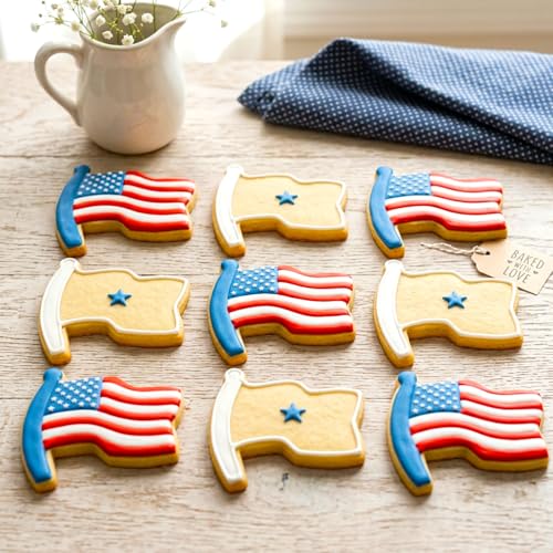 4th of July Cookie Cutters 8Pcs Large Size for Celebration (4th of July)
