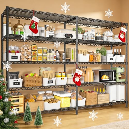 Storage Shelves (Black-81.5Wx23.62Dx70.86H)
