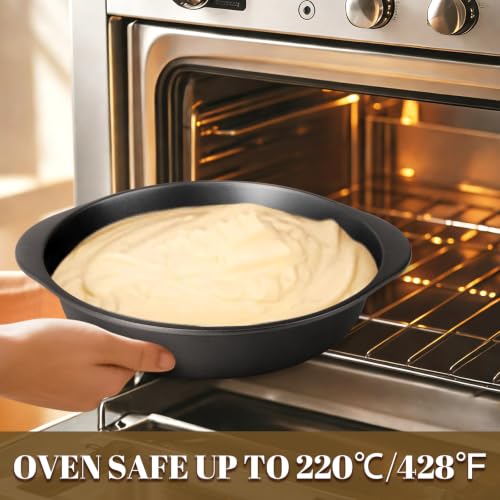 9 Inch Cake Pan Set (3PCS Black 9 inch Cake Pan)