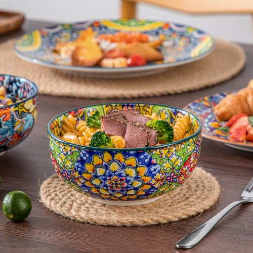 12 Pieces Dinnerware Sets (Service for 4 (12 Pcs) / Bohemian Style)