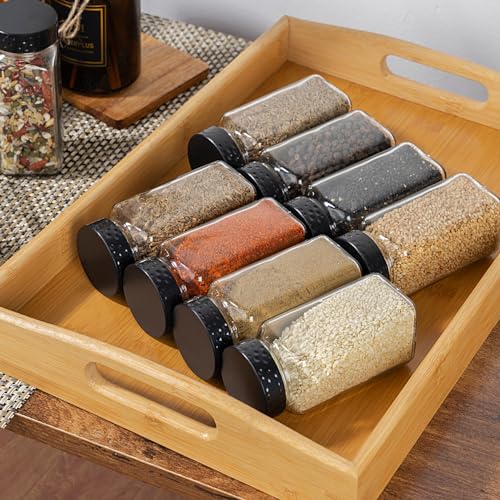 2pcs Black Spice Jars (Black Lids / 2pcs)