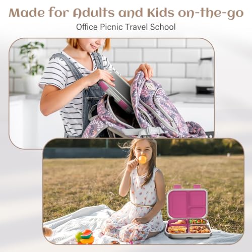 Stainless Steel Bento Box Kids (Pink)