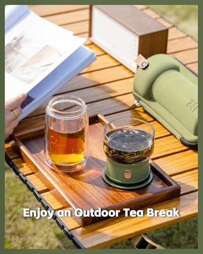 Modern Glass Infuser Teapot (05-Army Green / 9oz)