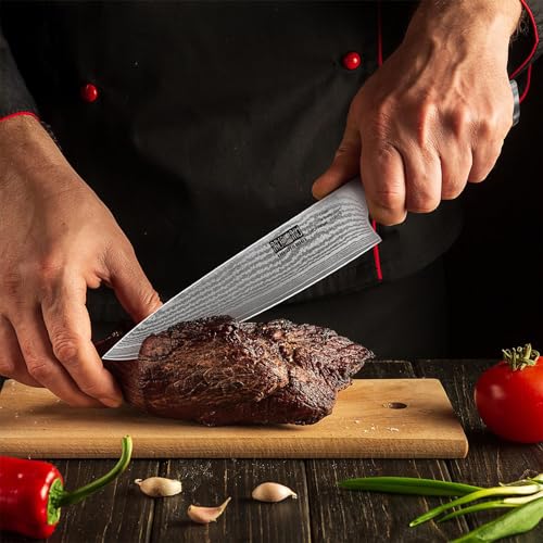 Damascus Chef Knife 8" (8 Inch Chef Knife)