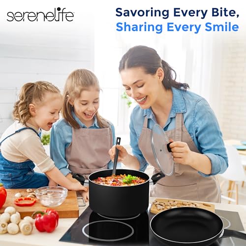 Kitchenware Pots & Pans Basic Kitchen Cookware (11 PIece / Black)