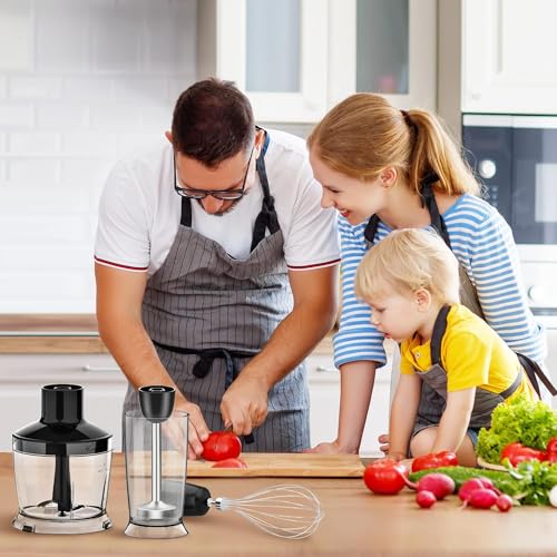 Upgraded Immersion Blender Handheld (Black)
