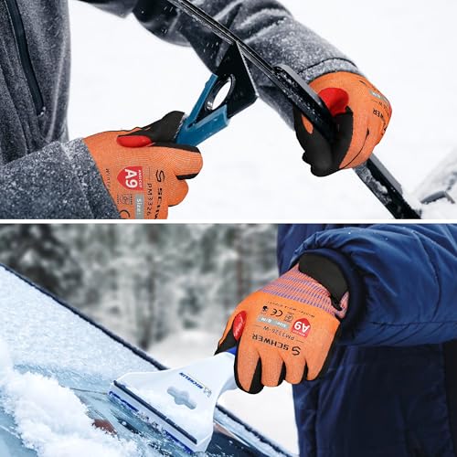 FreezeGuard X Winter Work Gloves for Men and Women (XX-Small / Winter Orange)