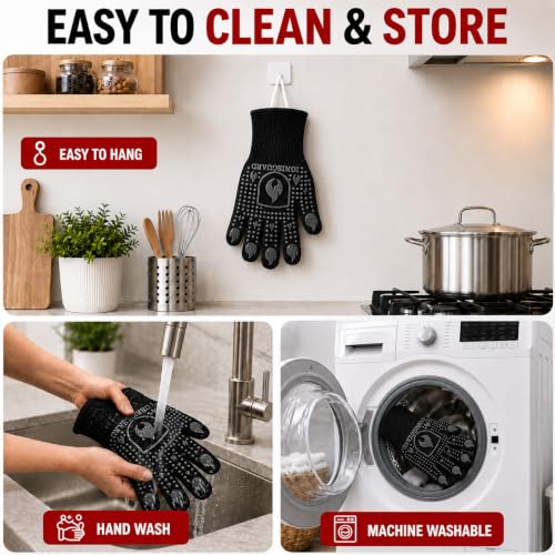 BBQ & Grill Gloves (Black / Large)