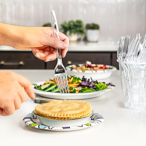 Disposable Clear Plastic Cutlery Set (Large Pack)