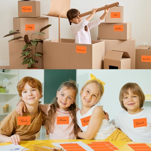 Removable Colored Labels Stickers