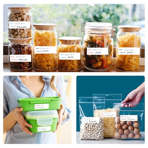 Removable Freezer Labels (3 Colors / 1×3 inch-3 rolls)