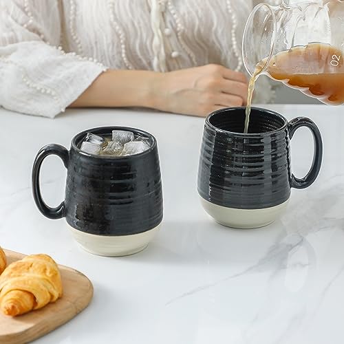 Coffee Mugs Set of 2 (Black-2)