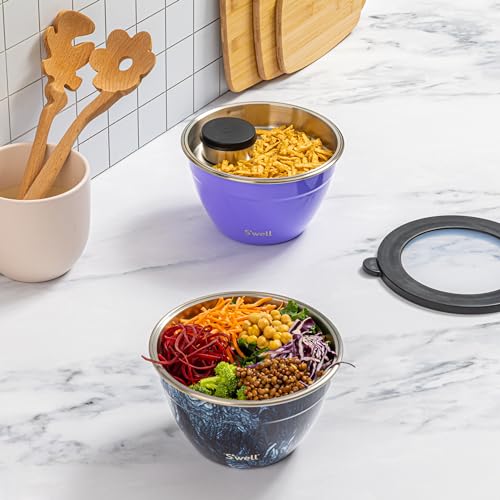 Stainless Steel Salad Bowl Kit 64oz (Hillside Lavender / 64oz)