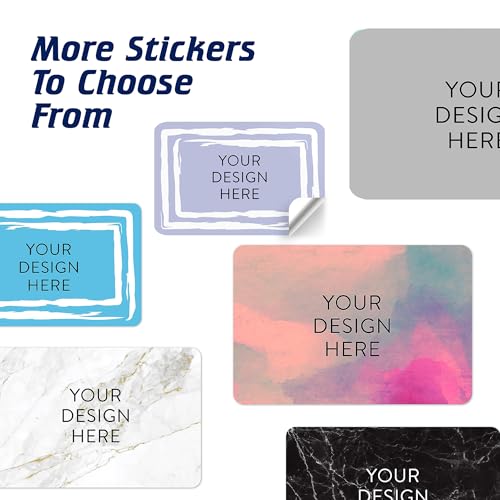 Custom Vinyl Stickers Your Image (Lavender Swirls / 5x3)