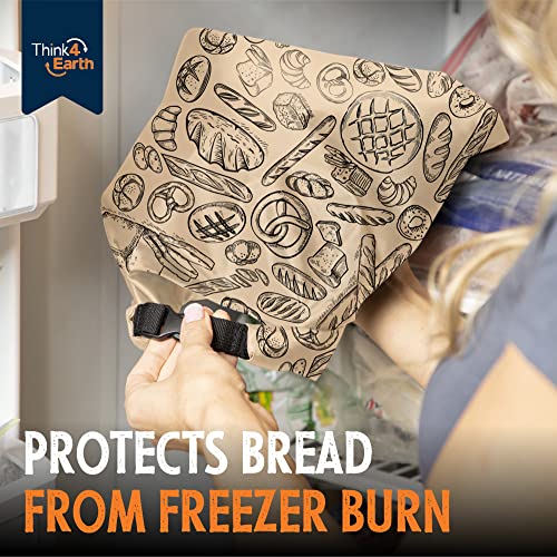 Premium Brown Reusable Bread Bags for Homemade Bread
