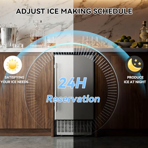 Under Counter Ice Maker with Refrigerator Function (Stainless Steel)