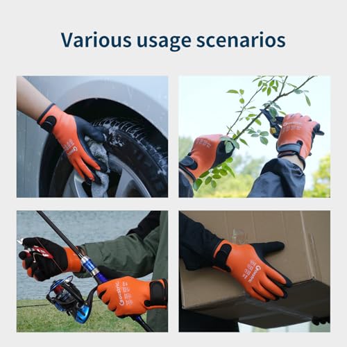 100% Waterproof Winter Work Gloves for Men Women