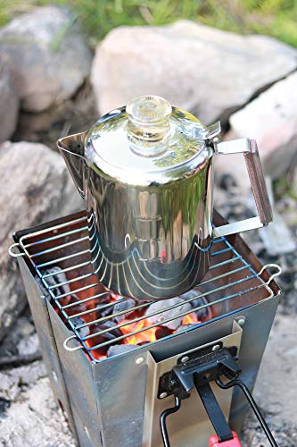 Rapid Brew Stainless Steel Stovetop Percolator Coffee Pot (12 Cup)