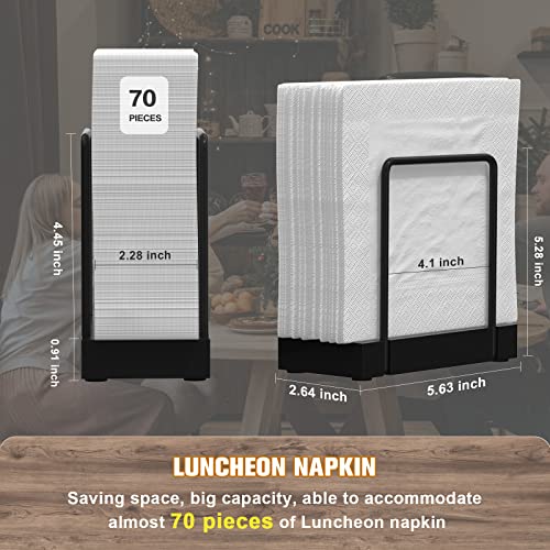 Napkin Holder for Table (Totally Black / 5.78 x 2.51 x 5.04 inches)