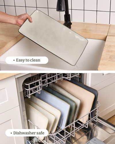 Serving Platters Set of 3 Sizes (Light Khaki)