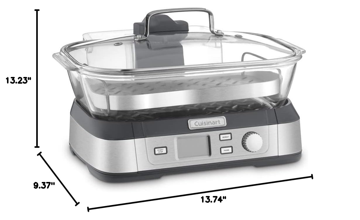 Glass Food Steamer (Stainless Steel)