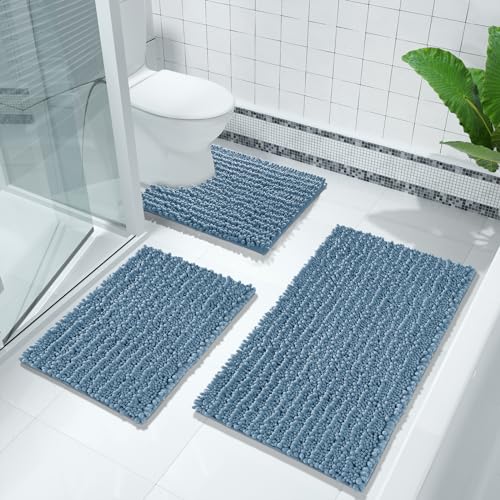 Bathroom Rugs Non Slip Washable 32x20 Inch