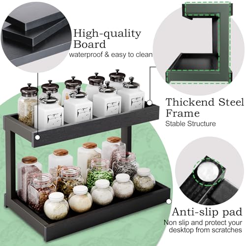 Counter Shelf Organizer (Black / Medium)