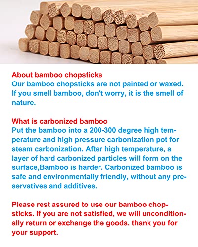 5 pairs of bamboo chopsticks can be reused