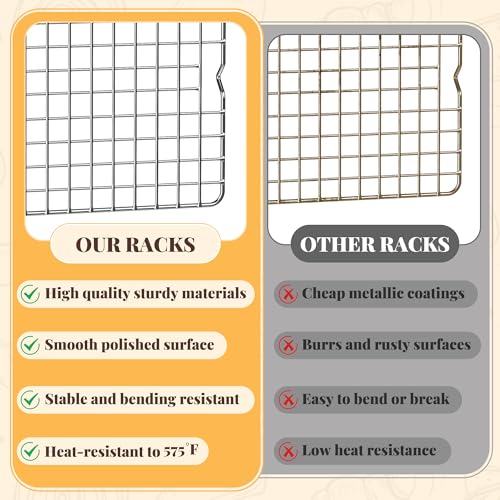 2 PCS Grid Wire Baking Cooling Racks