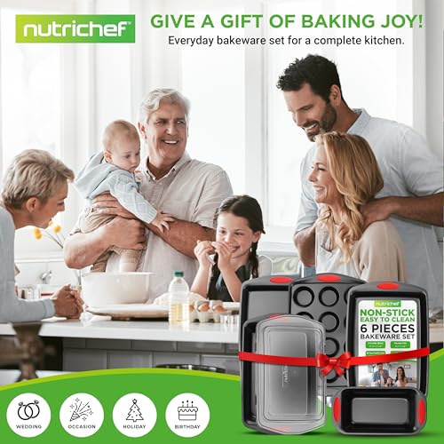 6 Piece Baking Pan Set (Black)