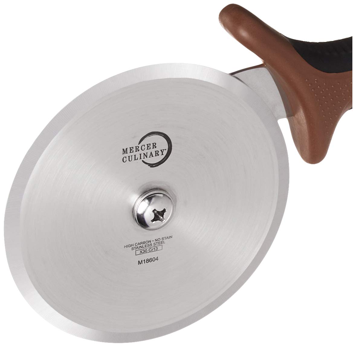 Millennia Pizza Cutter with Brown Handle (4 Inch Pizza Cutter with Brown Handle)