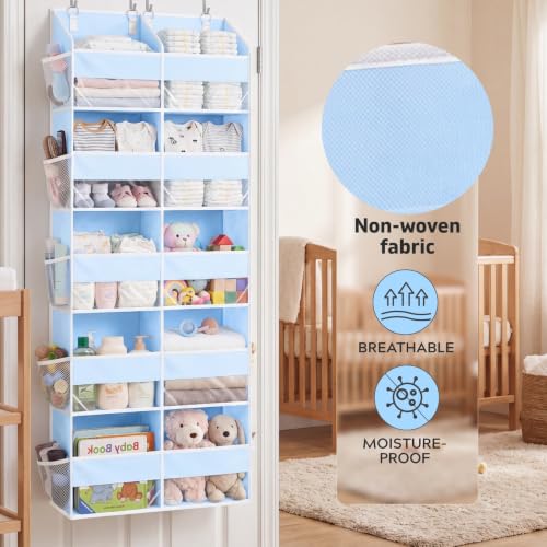Blue Over the Door Organizer 5 Tiers (Blue - 5 Tiers)
