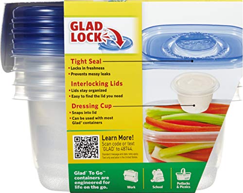 GladWare To Go Medium Rectangle Snack Containers (Rectangle / 24 oz - 24 Count)