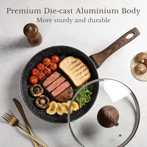 25 Pcs Pots and Pans Set (25 Pieces(Black))