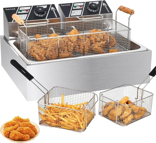 Commercial Deep Fryer with Basket for Restaurant or Home Use (83)