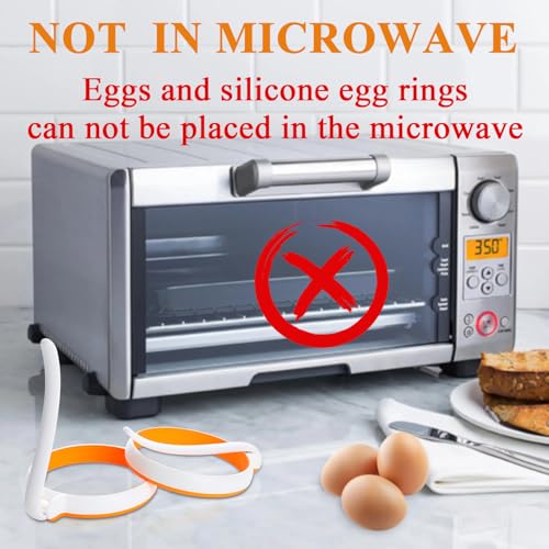 Silicone Egg Molds for Kids (4Pcs Round / White)