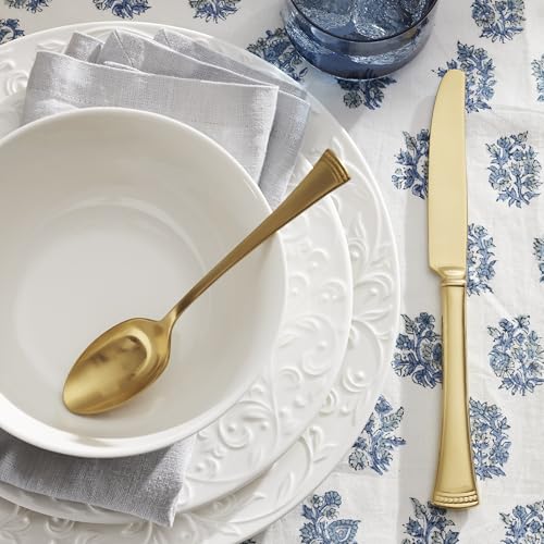 Opal Innocence Carved Porcelain 16 (21.55 LB / 16-Piece Place Setting)