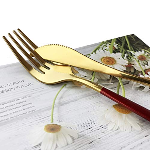 Red Gold Silverware Set (Service for 6 / Red Gold)
