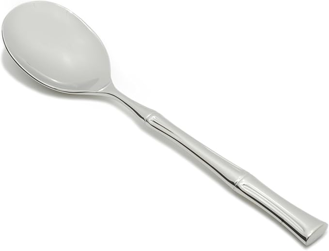 Fortessa Royal Pacific 18/10 Stainless Steel Flatware Serving Spoon, 10-Inch,Silver