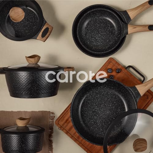 39pcs Nonstick Cookware Sets (Black / 39 Piece)