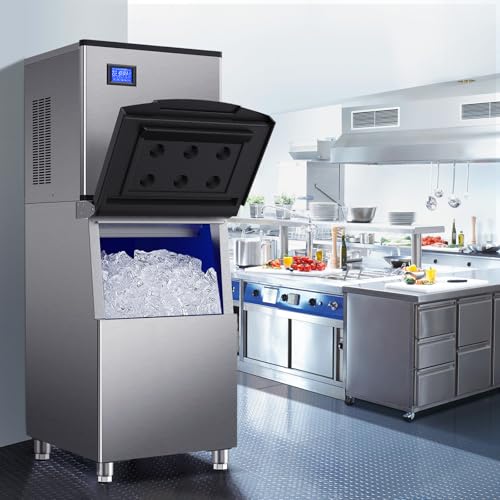 Commercial Ice Maker Machine 500Lbs (Clear Ice Cubes - 500LBS/24H)