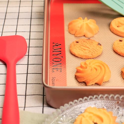 11x11 Silicone Baking Mat (Bright Orange / 10.8"L x 10.8"W)
