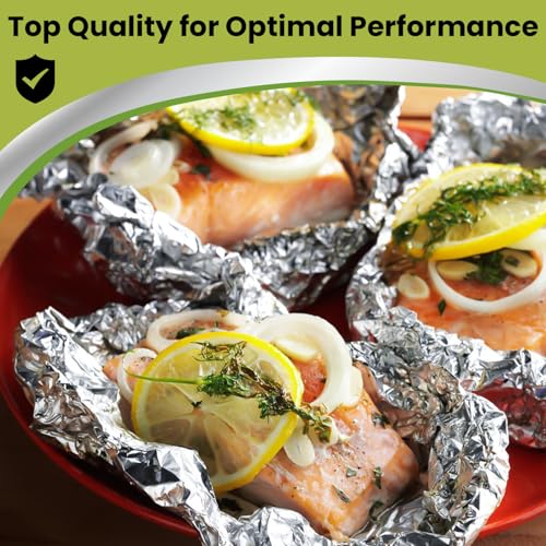 500 Pre Cut Aluminum Foil Sheets (9" x 10.75")