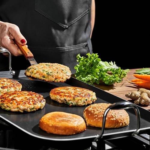 Double Burner Hybrid Nonstick Griddle Pan (18-inch)