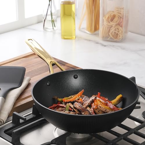 Platinum Abbottsford 11 (Black w/ Gold / 11-Inch Wok)