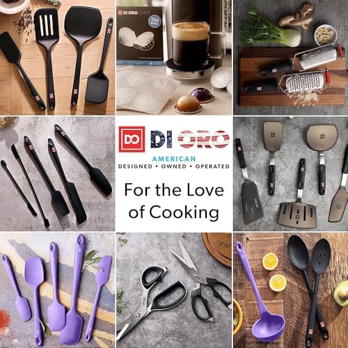 DI ORO Silicone Cooking Spoons (Lavender)