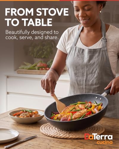 Nonstick Ceramic Frying Pan with Lid