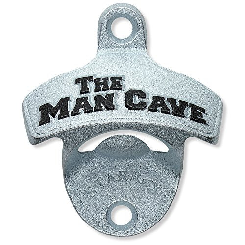 The Man Cave Starr X Wall Mount Bottle Opener (ManCave Silver)